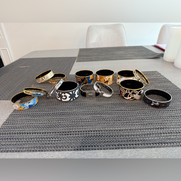 Hermes Balcons Du Guadalquivir Plated Bangle Bracelet Size 62 cm or XS - Picture 9 of 9